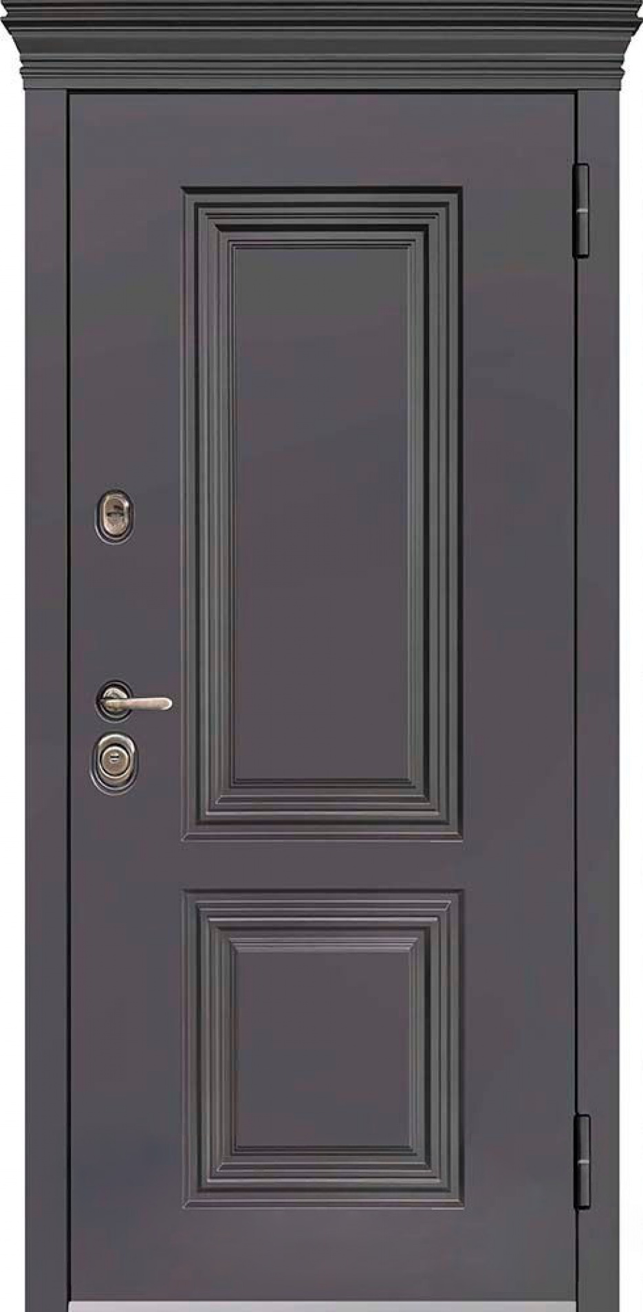 Входная дверь Regidoors ГРАНИТ ТЕРМО LIGHT 2110 с зеркалом "Серый велюр"