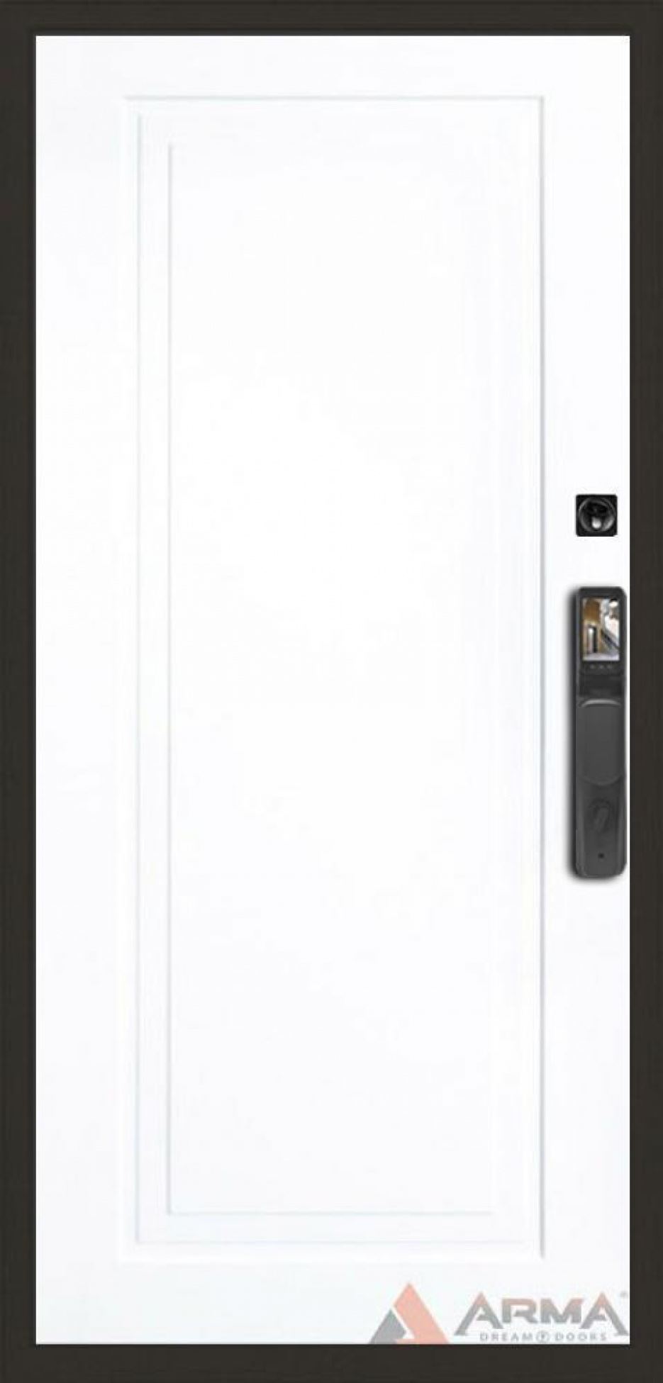 Входная дверь Арма Гранд Блэк Face ID 22 "Белый RAL 9003"