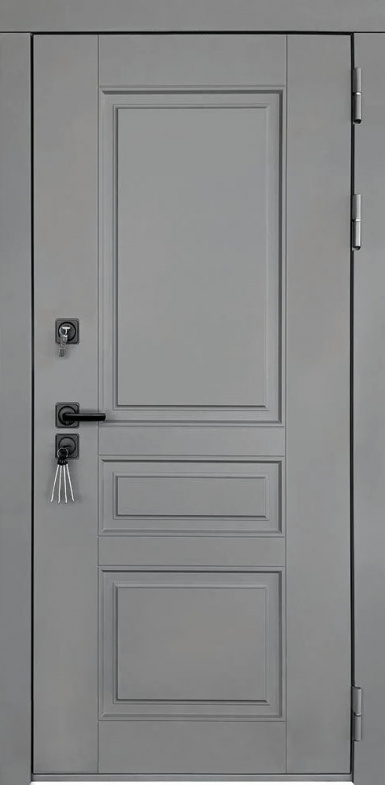 Входная дверь Regidoors Сенатор SOLID LIGHT 2125 с зеркалом "Шоко велюр"