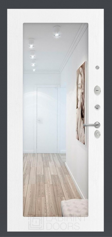 Входная дверь Labirint Loft 18, Цвет "Белое дерево" - второе изображение